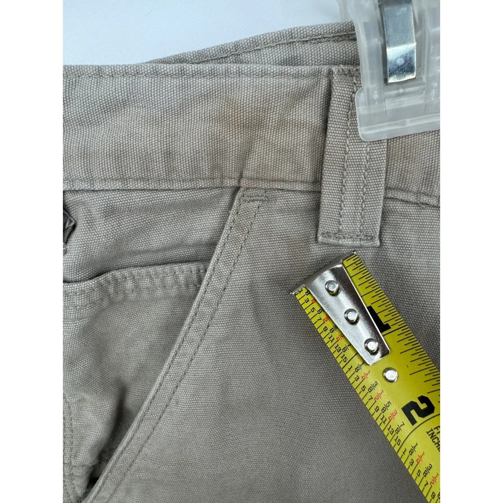 Carhartt Mens Relaxed Fit Canvas Work Shorts Khaki Tan 102514-232 Size 33